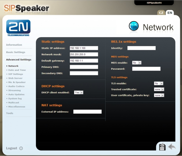2NSpeaker Network