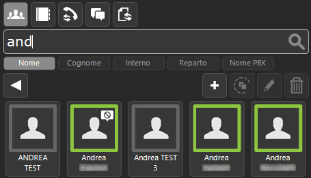 Ricerca utente