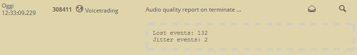 6.4 PBX audio quality log