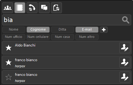 Cerca Contatti
