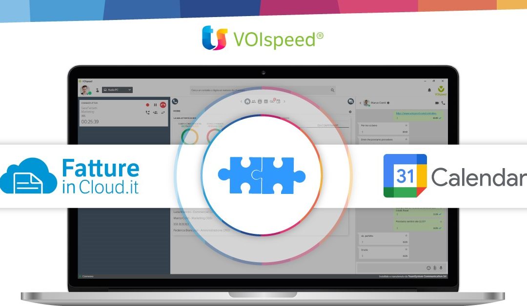 TeamSystem Communication annuncia l’integrazione di VOIspeed UCloud con Fatture in Cloud e Google Calendar