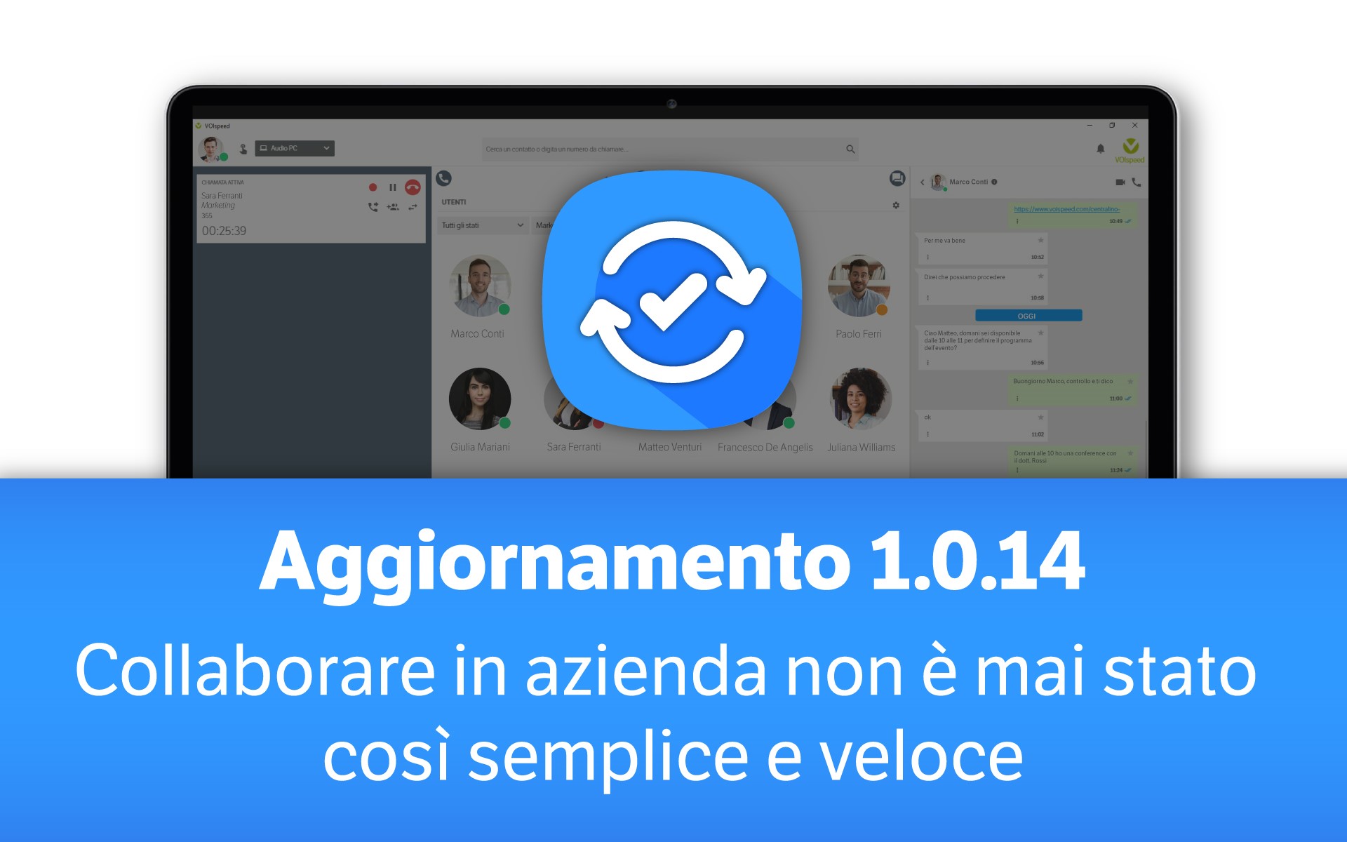 Aggiornamento 1.0.14: collaborare in azienda non è mai stato così semplice e veloce